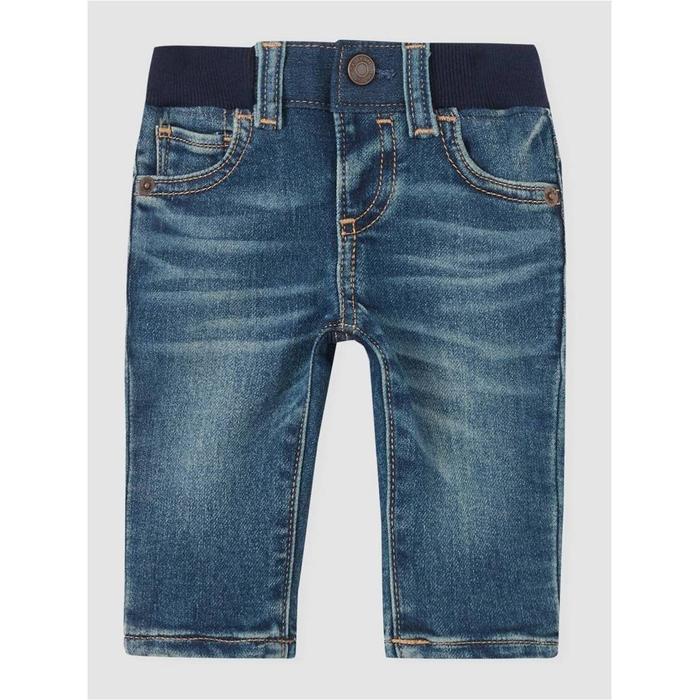 Натуральные хлопок 100% Стягивающие облегающие джинсовые брюки цвет: Синий