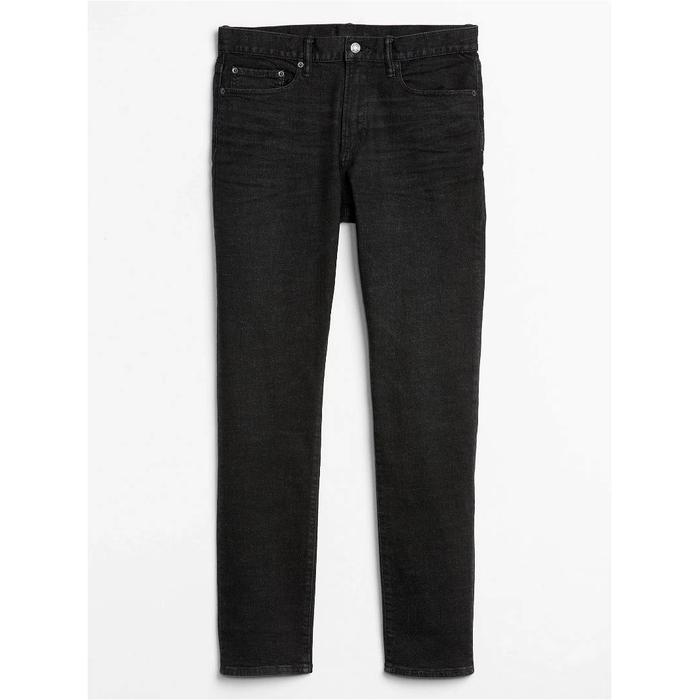 Джинсовые брюки GapFlex Slim Taper Washwell цвет: Чёрный