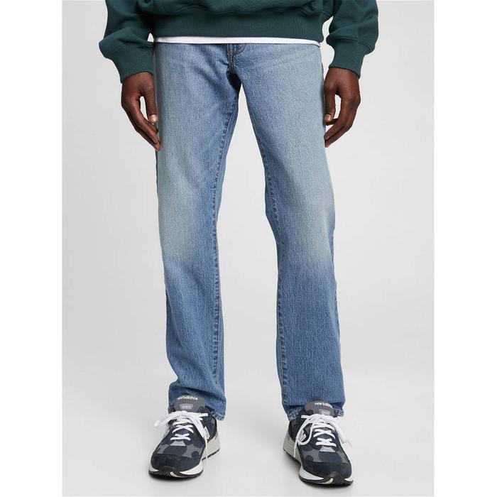 GapFlex Washwell:trade_mark: Straight Jean Pantolon цвет: Голубой