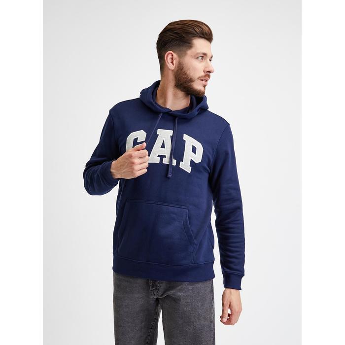 Толстовка с капюшоном с логотипом Gap цвет: Синий