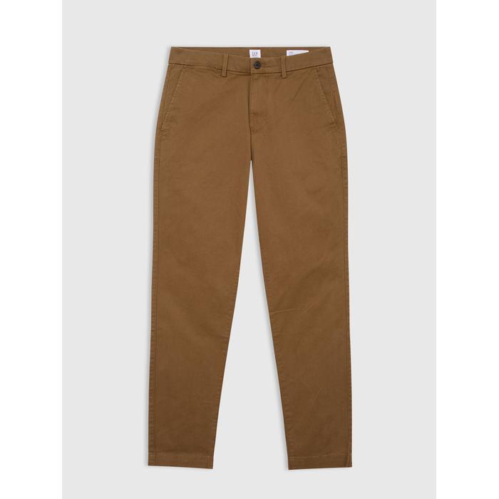 Брюки цвета хаки Slim Fit Gap Flex цвет: Коричневый