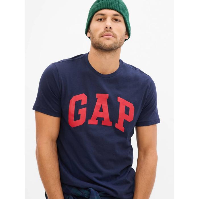 Gap Logo Kısa Kollu T-Shirt цвет: Синий