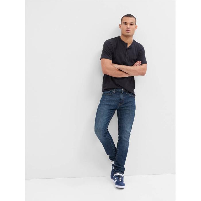 Джинсовые брюки GapFlex Soft Wear Max Skinny Washwell™ цвет: Голубой