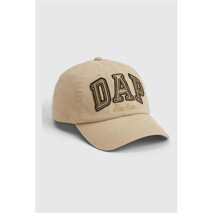 Бейсбольная кепка с логотипом DAP × GAP цвет: Бежевый
