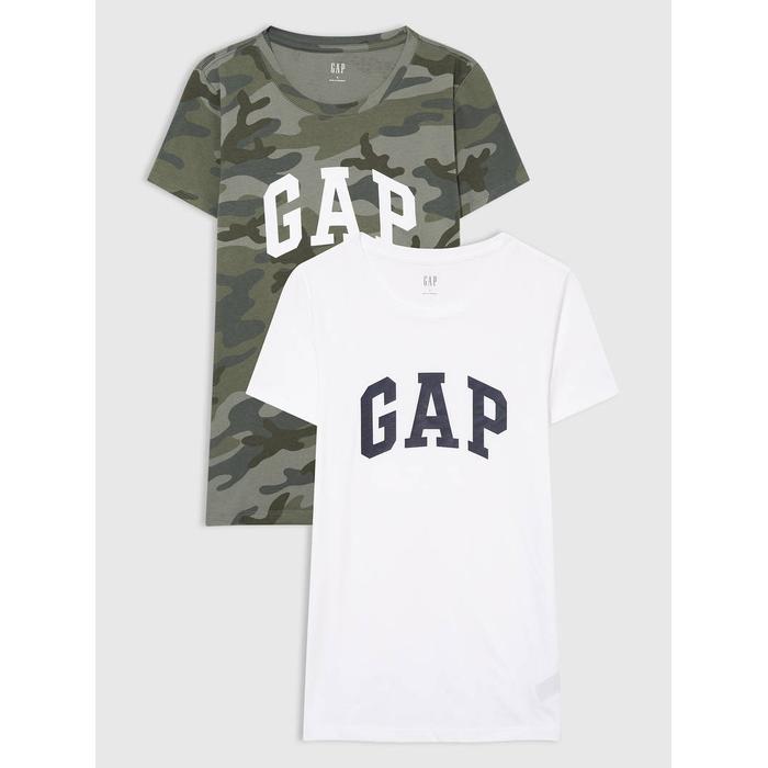 Комплект футболок с коротким рукавом и логотипом Gap из 2 предметов цвет: Жёлтый