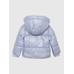 100% переработанное уютное надувное пальто Puffer Надувное 'Cozy' цвет: Голубой