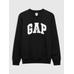 С круглым воротом толстовка с логотипом Gap цвет: Чёрный