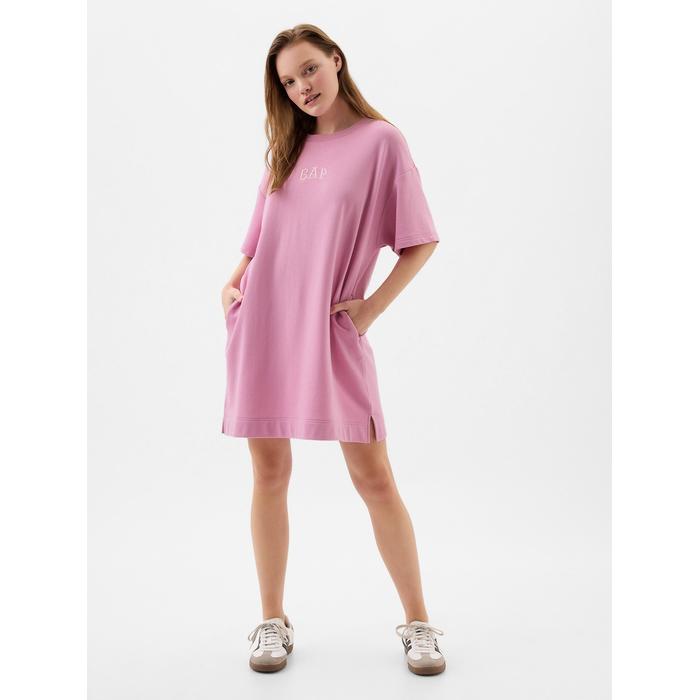Платье-толстовка с логотипом Gap большого размера цвет: Розовый