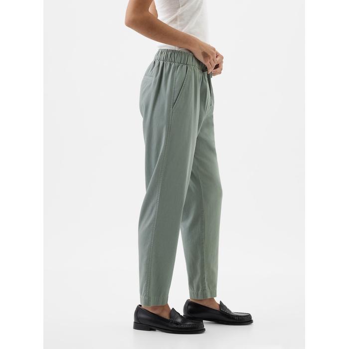 Саржевые легкие брюки цвет: Зелёный