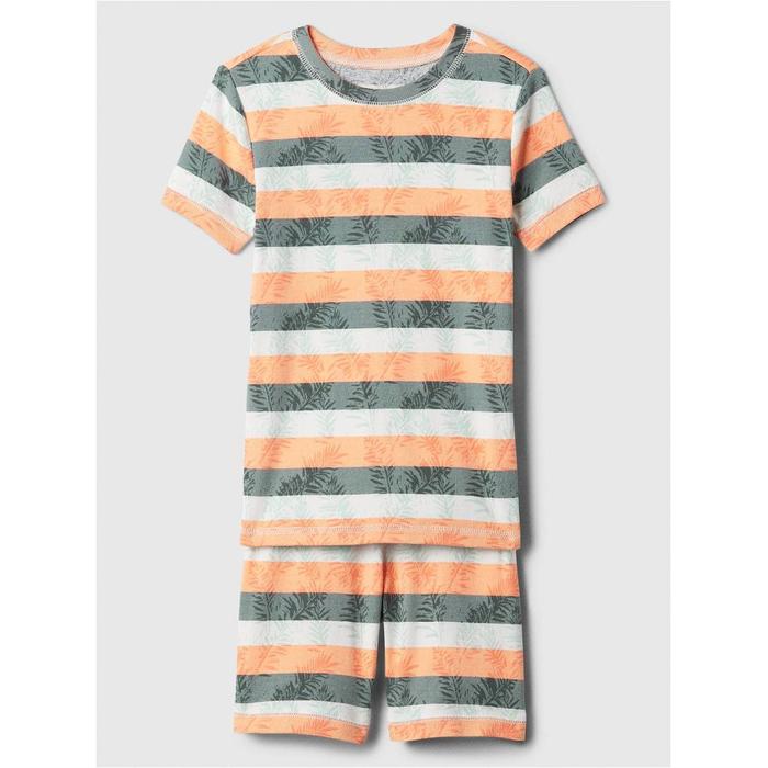 Натуральный хлопок 100% пижамный комплект с рисунком цвет: Оранжевый