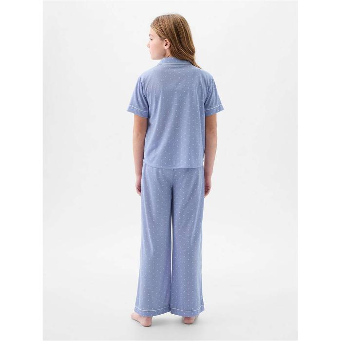 Переработанный пижамный комплект цвет: Голубой