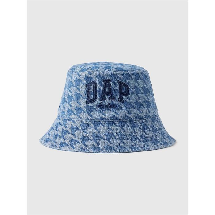 DAP × GAP Двухсторонний логотип Джинсовая шляпа-ведро цвет: Голубой