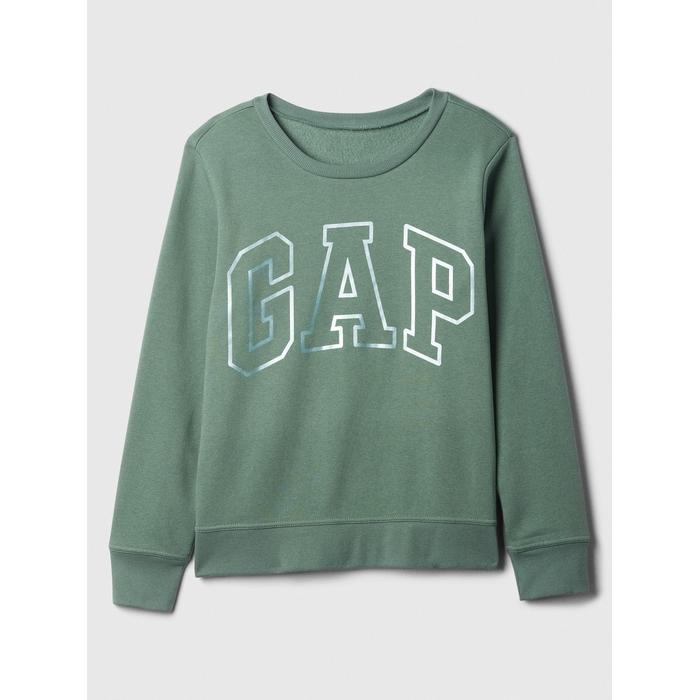 Relaxed Флисовая толстовка с логотипом Gap цвет: Зелёный