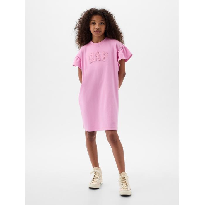 Платье-толстовка с логотипом Gap Arch цвет: Розовый