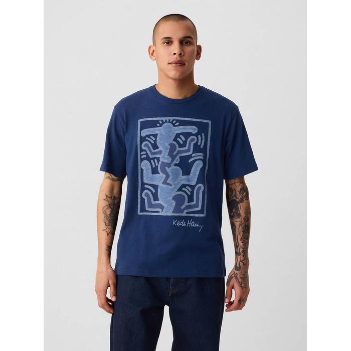 Футболка с рисунком Gap × Keith Haring