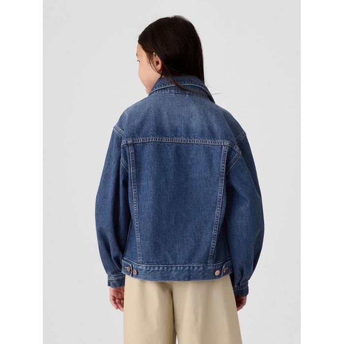 Джинсовая куртка Gap × DÔEN Oversize Icon цвет: Голубой