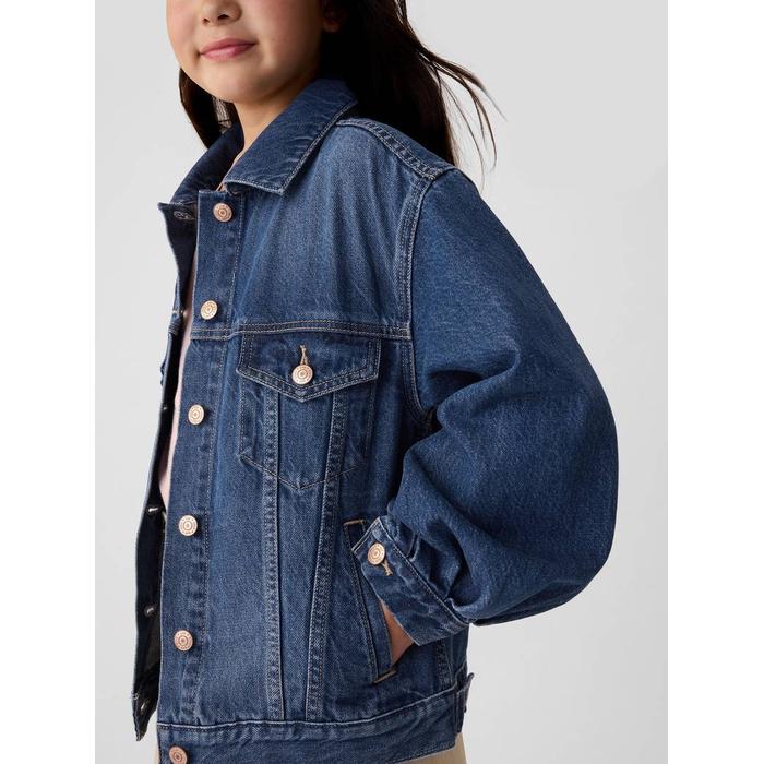 Джинсовая куртка Gap × DÔEN Oversize Icon цвет: Голубой