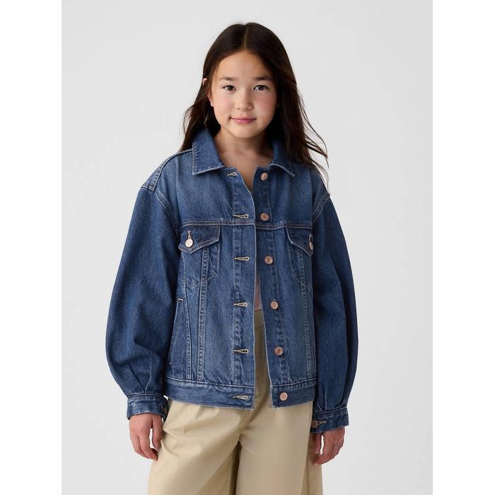 Джинсовая куртка Gap × DÔEN Oversize Icon цвет: Голубой