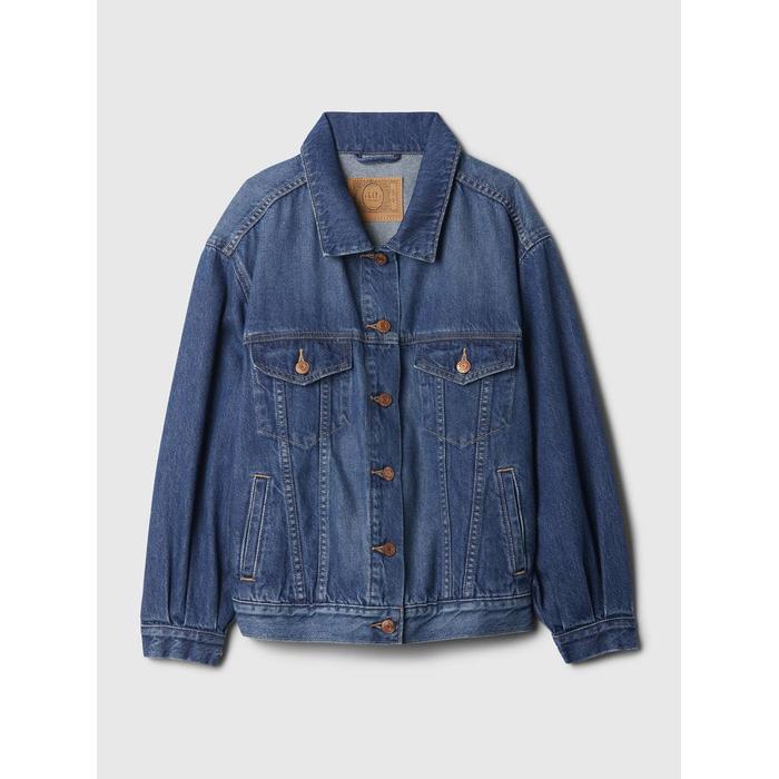 Джинсовая куртка Gap × DÔEN Oversize Icon цвет: Голубой