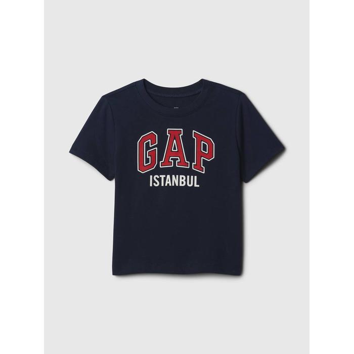 Футболка с логотипом babyGap цвет: Синий