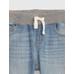 Джинсовые брюки Slim Washwell™ с подтяжками цвет: Голубой