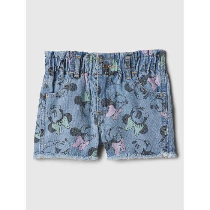 Disney Minnie Mouse Paperbag Mom Jean Şort цвет: Голубой