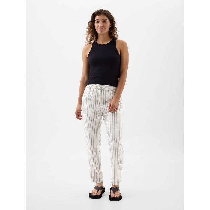 Mid Rise Easy Keten Karışımlı Pantolon цвет: Белый