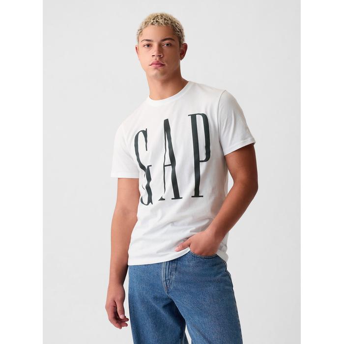 Повседневная футболка с логотипом Soft Gap цвет: Белый