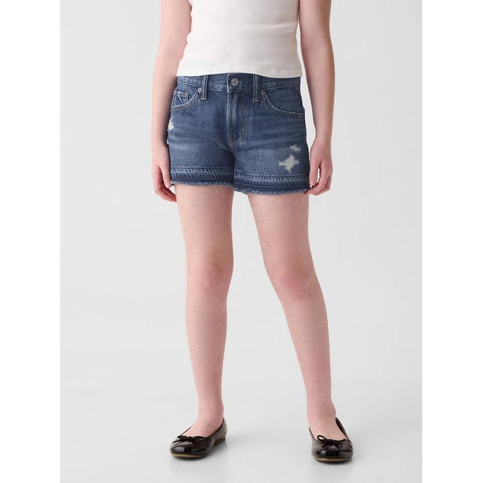 Low Rise Denim Şort