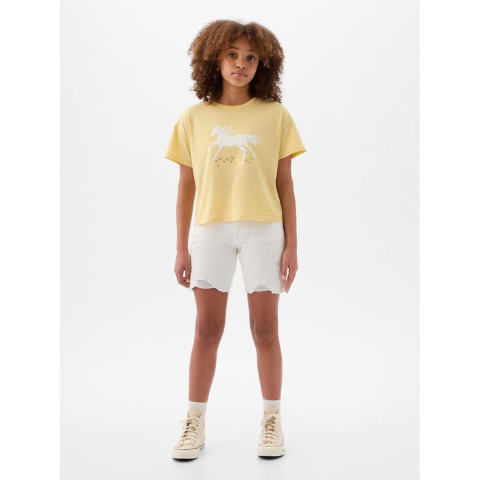 Pullu Flippy Grafikli T-Shirt цвет: Жёлтый