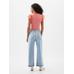 High Rise Wide-Leg Crop Jean Pantolon