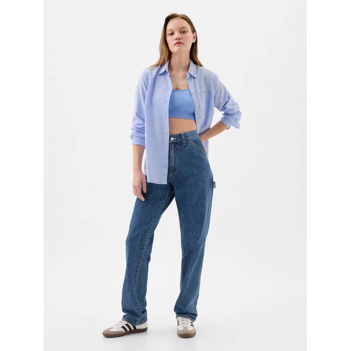 Gap Logo Oxford Gömlek цвет: Голубой