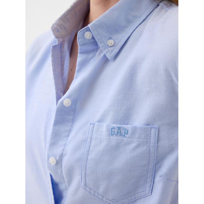 Gap Logo Oxford Gömlek цвет: Голубой