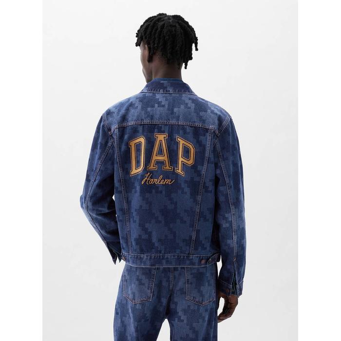 Хлопок натуральный DAP × GAP Icon Джинсовая куртка из органического хлопка цвет: Голубой