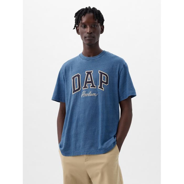 Футболка с логотипом DAP × GAP цвет: Голубой