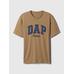 Футболка с логотипом DAP × GAP цвет: Коричневый