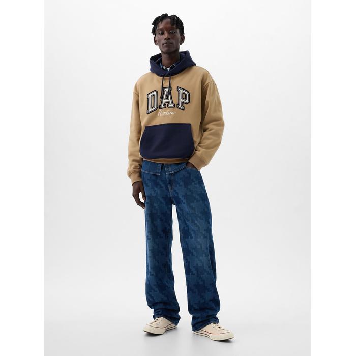 GAP X DAP Logo Colorblock Sweatshirt цвет: Коричневый