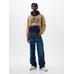 GAP X DAP Logo Colorblock Sweatshirt цвет: Коричневый