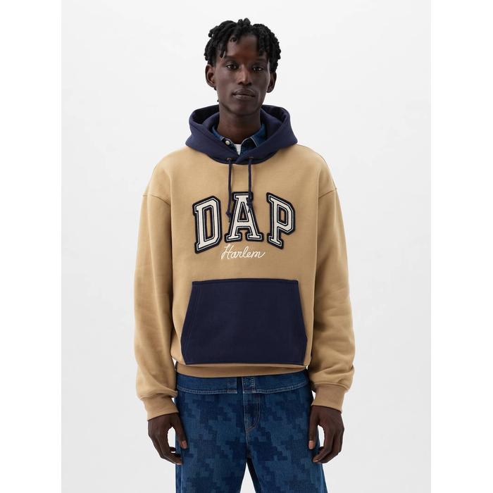 GAP X DAP Logo Colorblock Sweatshirt цвет: Коричневый