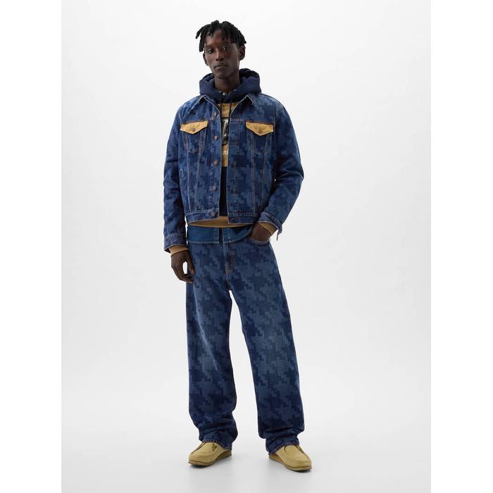 Натуральные хлопок DAP × GAP '90-х Свободные джинсовые брюки из органического хлопка цвет: Голубой