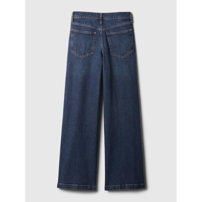 High Rise Stride Wide-Leg Jean Pantolon