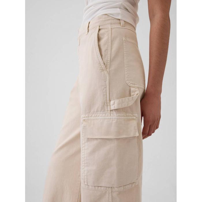 Low Rise Baggy Kargo Khaki Pantolon цвет: Бежевый