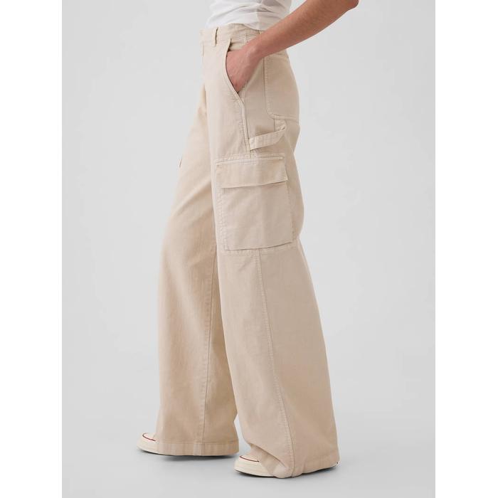 Low Rise Baggy Kargo Khaki Pantolon цвет: Бежевый