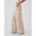 Low Rise Baggy Kargo Khaki Pantolon цвет: Бежевый