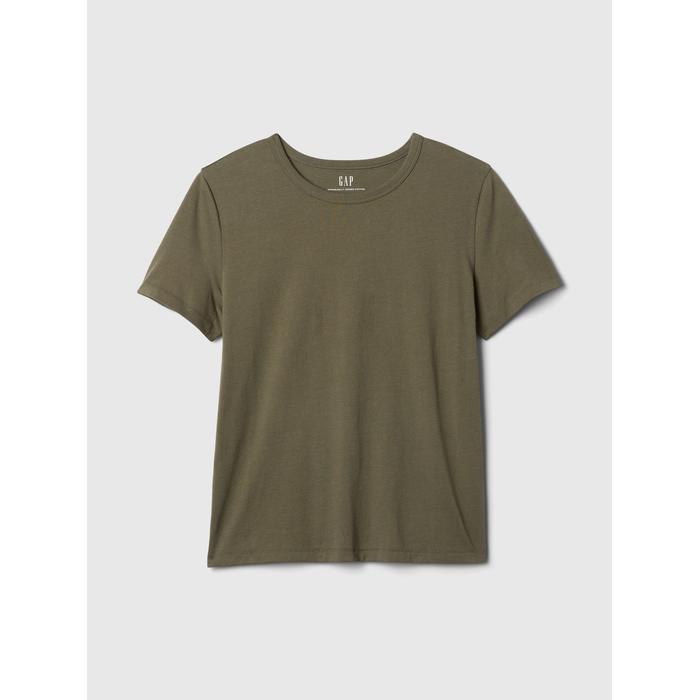 Organik Pamuk Vintage T-Shirt цвет: Хаки
