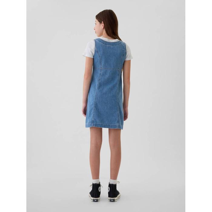 Archive Button Denim Mini Elbise цвет: Голубой