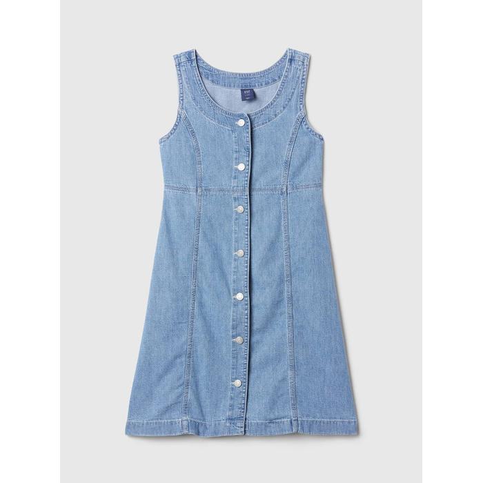 Archive Button Denim Mini Elbise цвет: Голубой