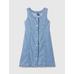Archive Button Denim Mini Elbise цвет: Голубой