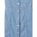Archive Button Denim Mini Elbise цвет: Голубой