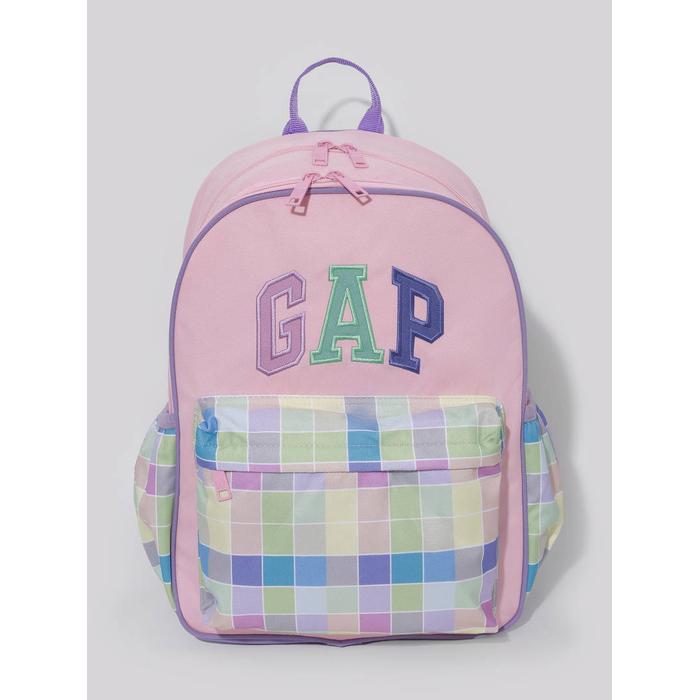 Рюкзак с двойным отсеком с логотипом Gap цвет: Розовый